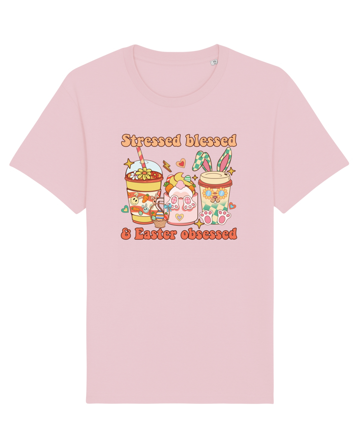 Tricou mânecă scurtă Unisex Rocker Cotton Pink