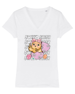 de Paște - Sweet Chick Tricou mânecă scurtă guler V Damă Evoker