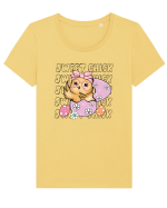 de Paște - Sweet Chick Tricou mânecă scurtă guler larg fitted Damă Expresser