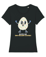 de Paște - Have an egg-cellent easter Tricou mânecă scurtă guler larg fitted Damă Expresser