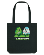 de Paște - I am so egg-cited Sacoșă textilă