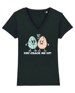 de Paște - You crack me up Tricou mânecă scurtă guler V Damă Evoker