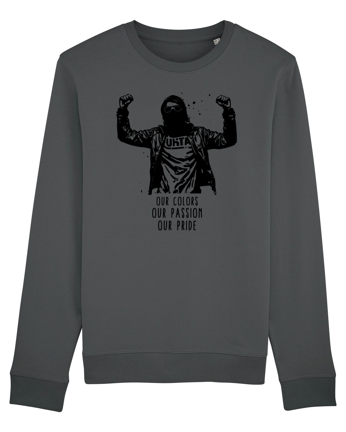 Bluză mânecă lungă Unisex Rise Anthracite