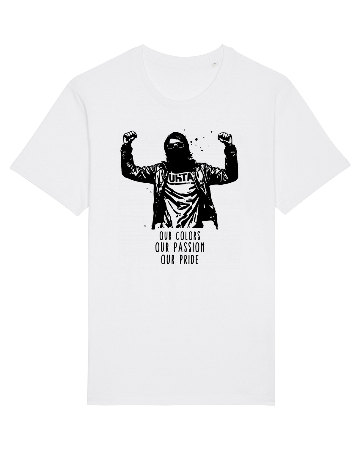 Tricou mânecă scurtă Unisex Rocker White