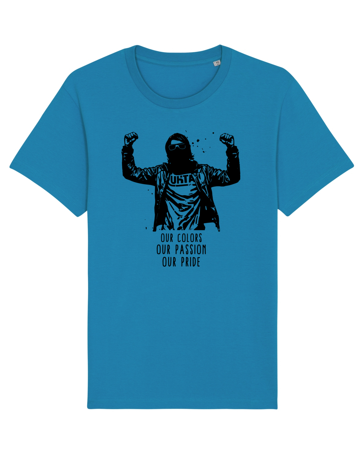 Tricou mânecă scurtă Unisex Rocker Azur