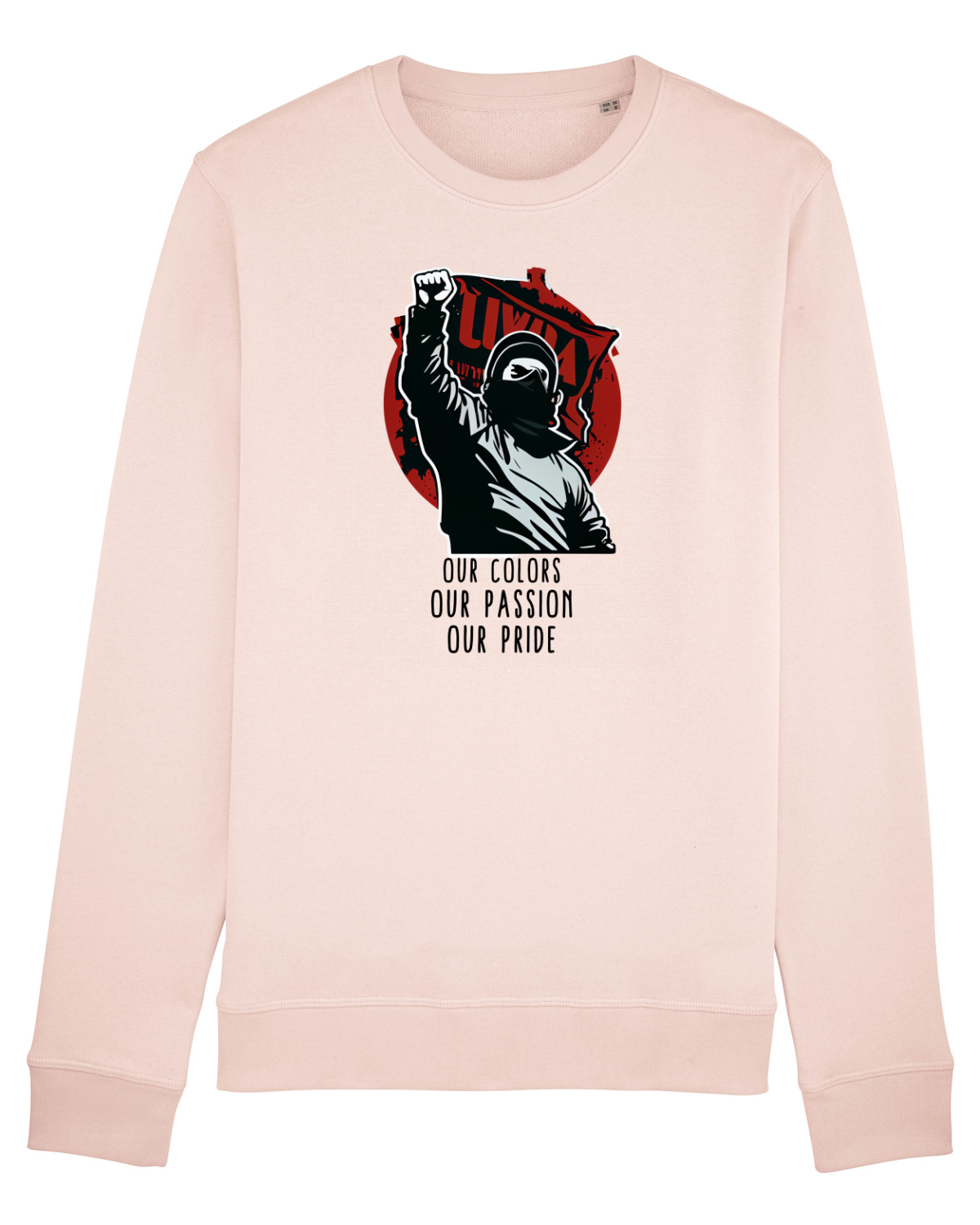 Bluză mânecă lungă Unisex Rise Candy Pink