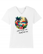 SUMMER VIBE - V8 Tricou mânecă scurtă guler V Bărbat Presenter