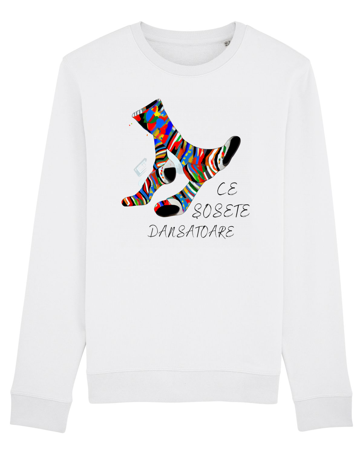Bluză mânecă lungă Unisex Rise White