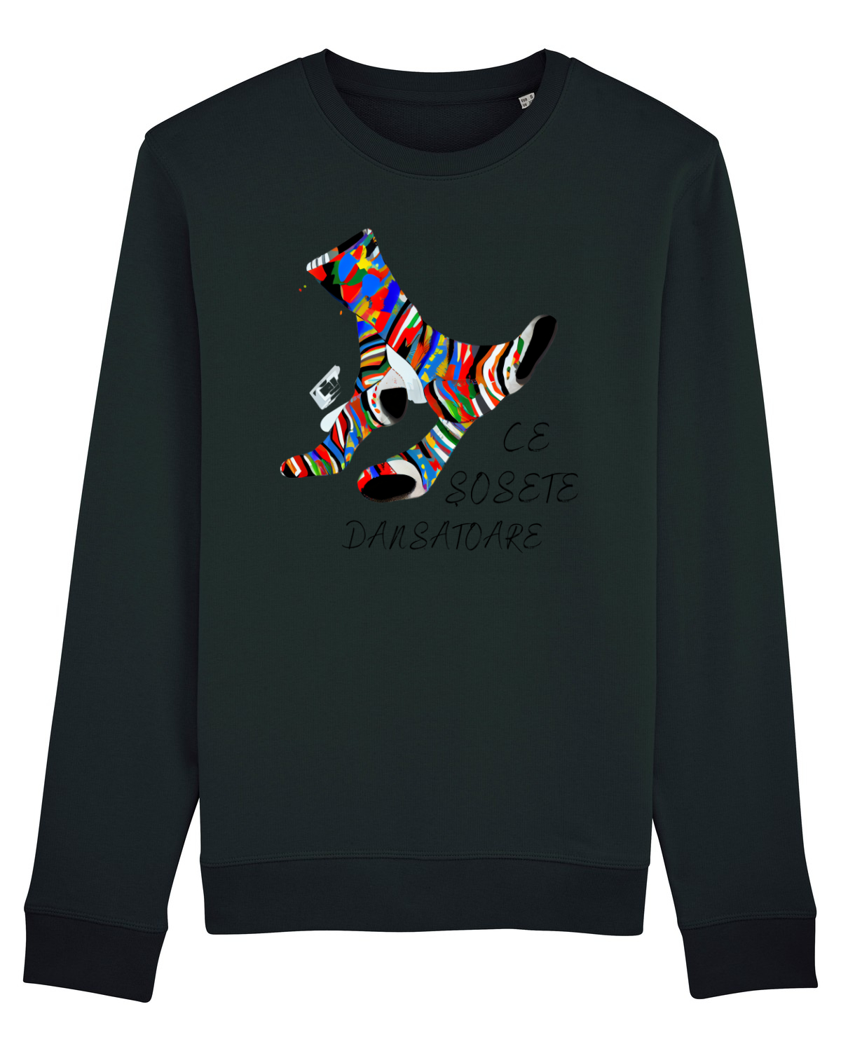 Bluză mânecă lungă Unisex Rise Black