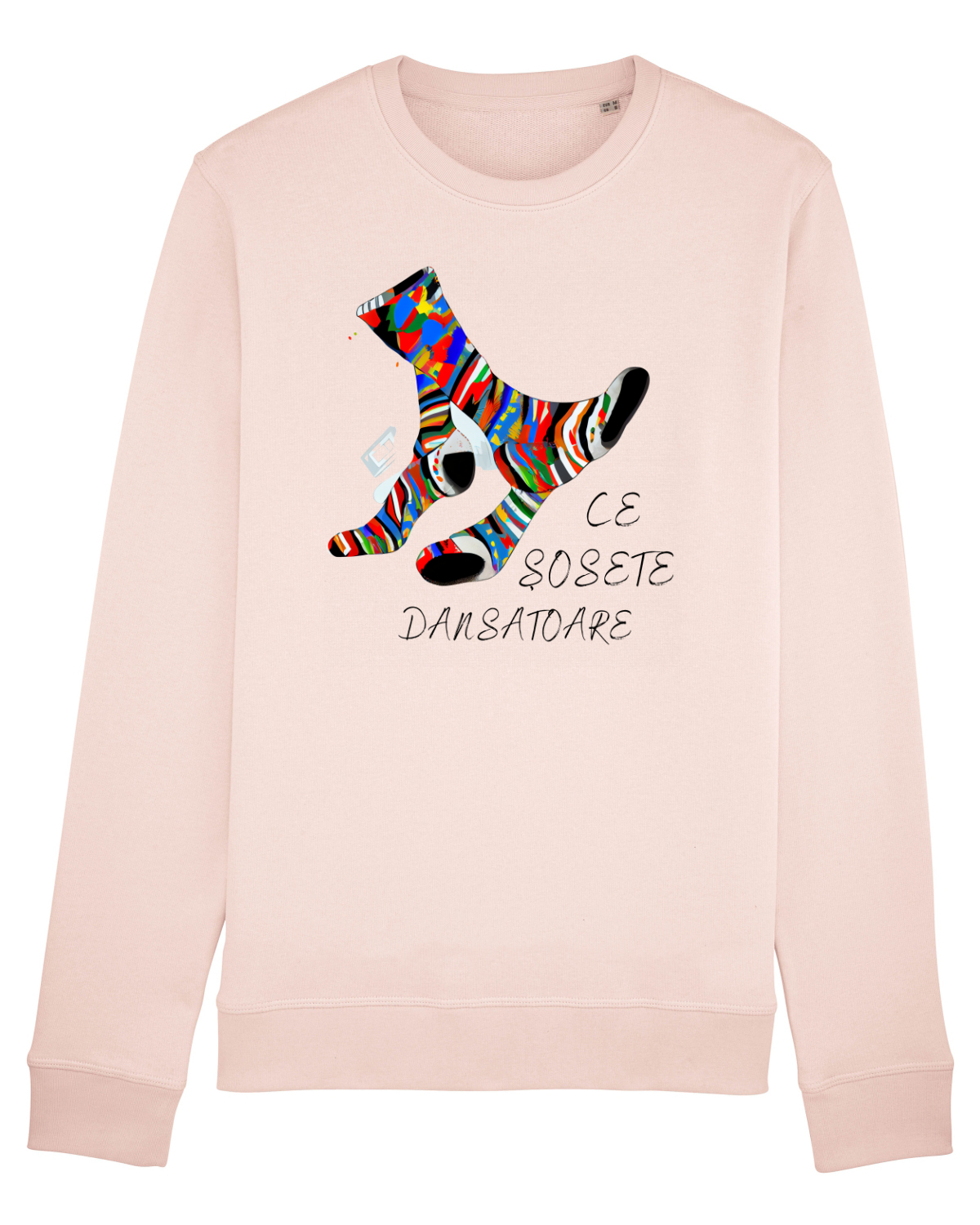 Bluză mânecă lungă Unisex Rise Candy Pink