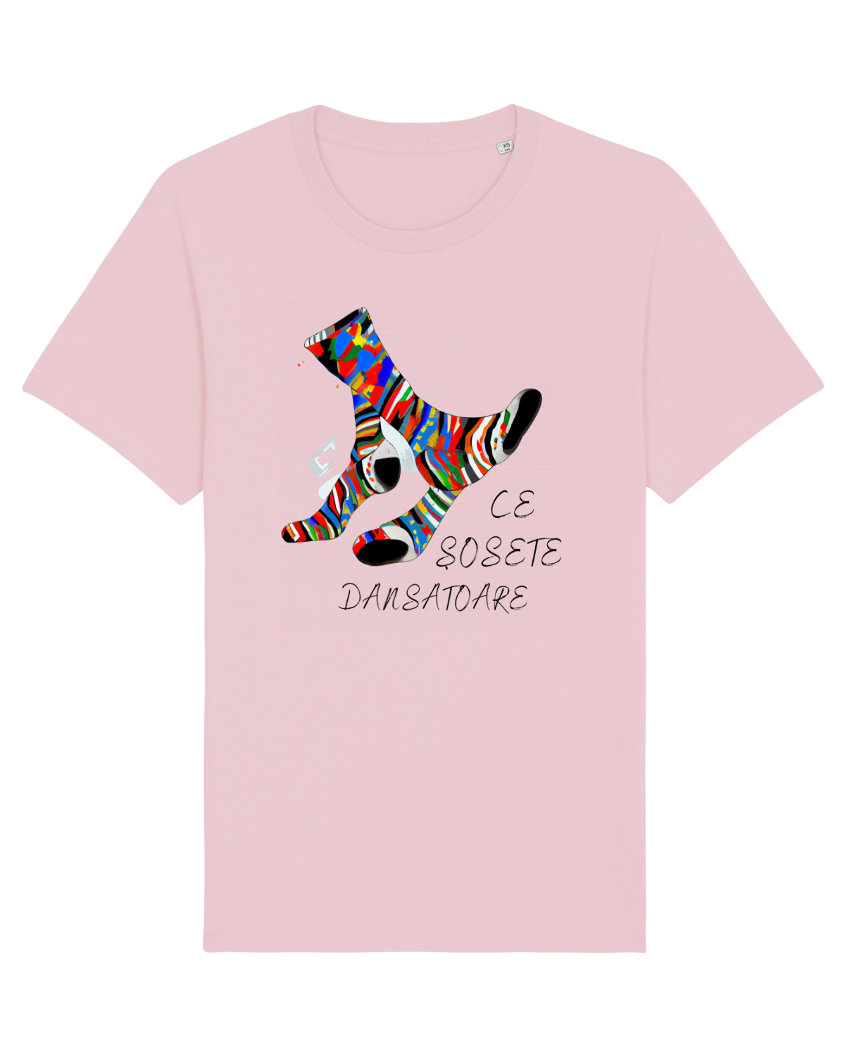 Tricou mânecă scurtă Unisex Rocker Cotton Pink
