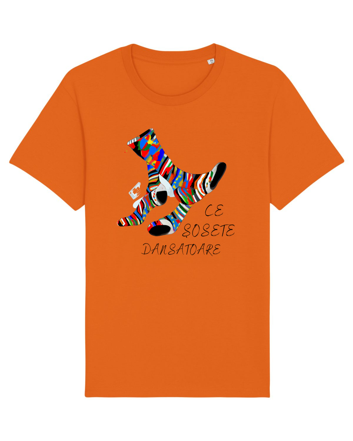 Tricou mânecă scurtă Unisex Rocker Bright Orange