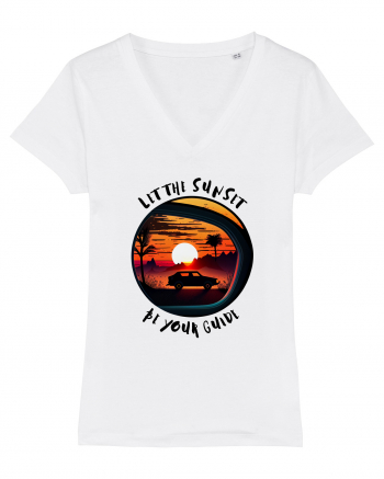 LET THE SUNSET BE YOUR GUIDE - V1 White