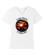 LET THE SUNSET BE YOUR GUIDE - V1 Tricou mânecă scurtă guler V Bărbat Presenter