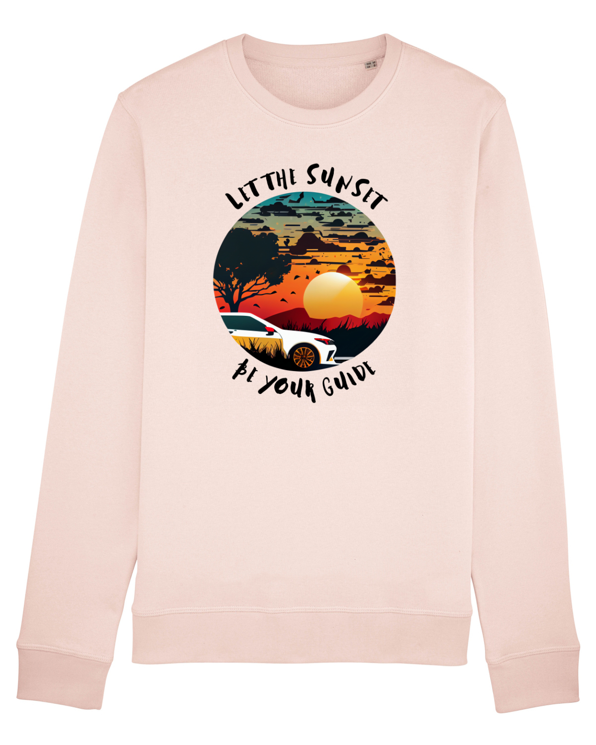 Bluză mânecă lungă Unisex Rise Candy Pink