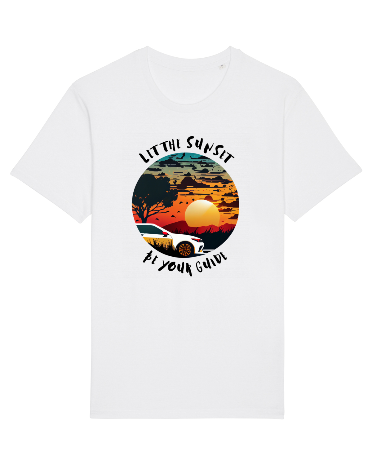 Tricou mânecă scurtă Unisex Rocker White