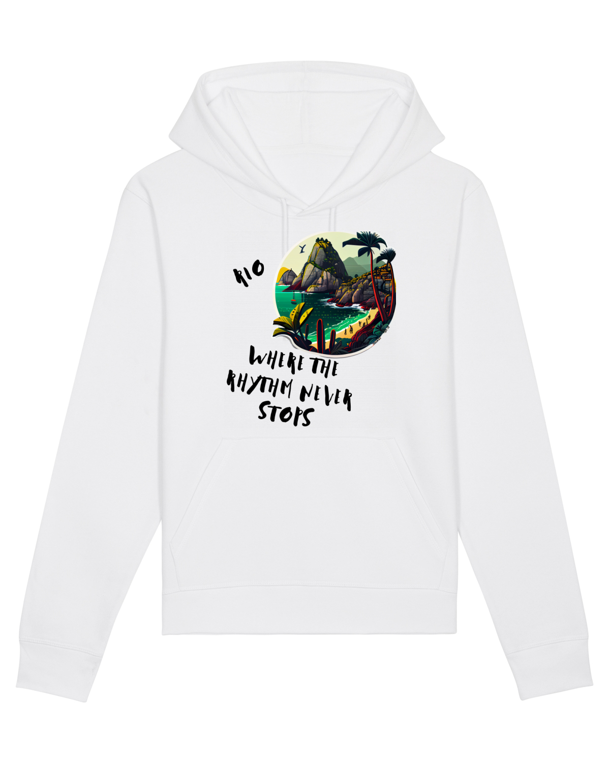 Hanorac Unisex Drummer White