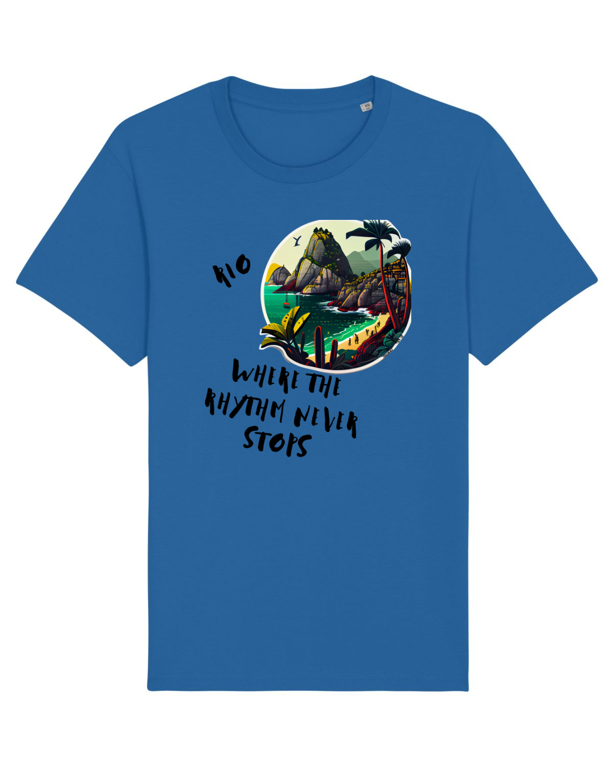 Tricou mânecă scurtă Unisex Rocker Royal Blue