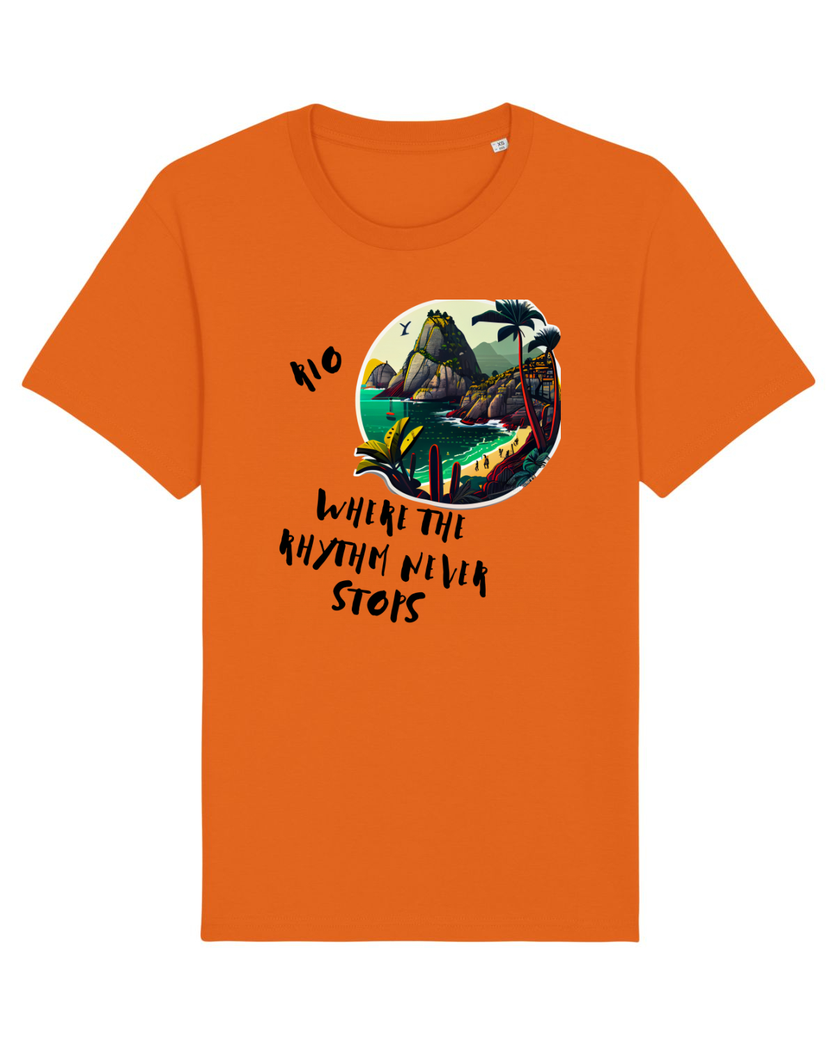 Tricou mânecă scurtă Unisex Rocker Bright Orange