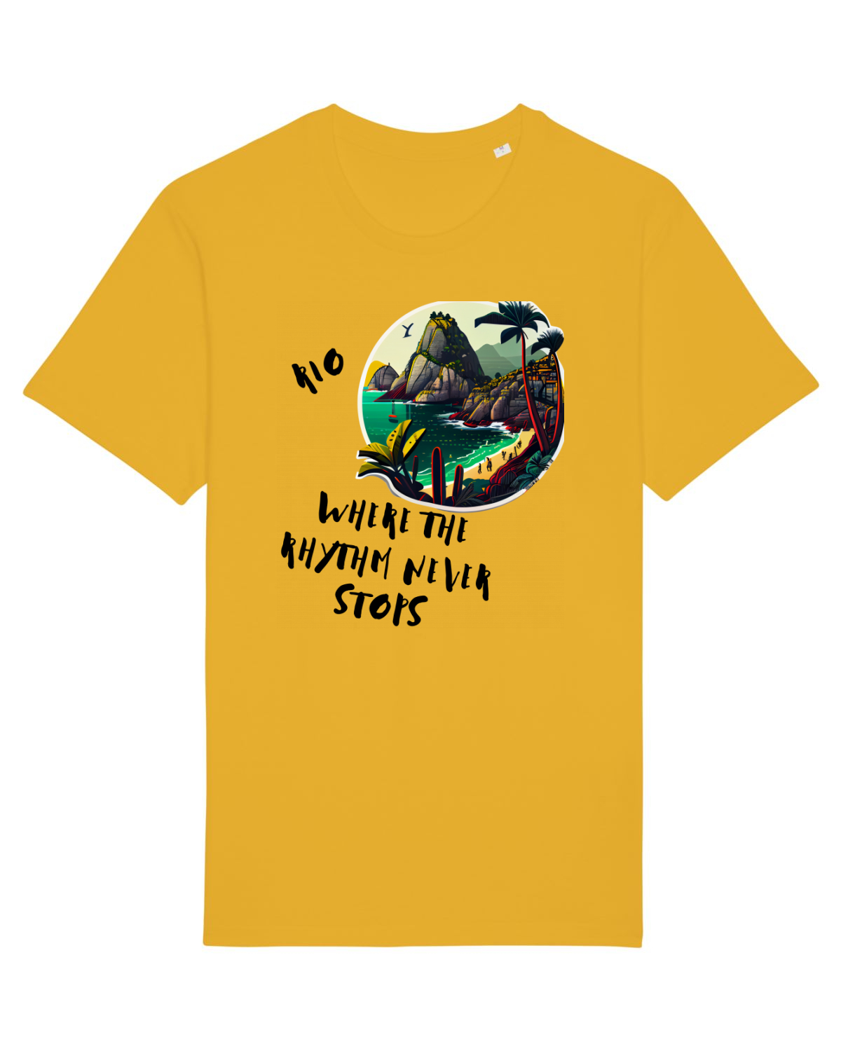 Tricou mânecă scurtă Unisex Rocker Spectra Yellow