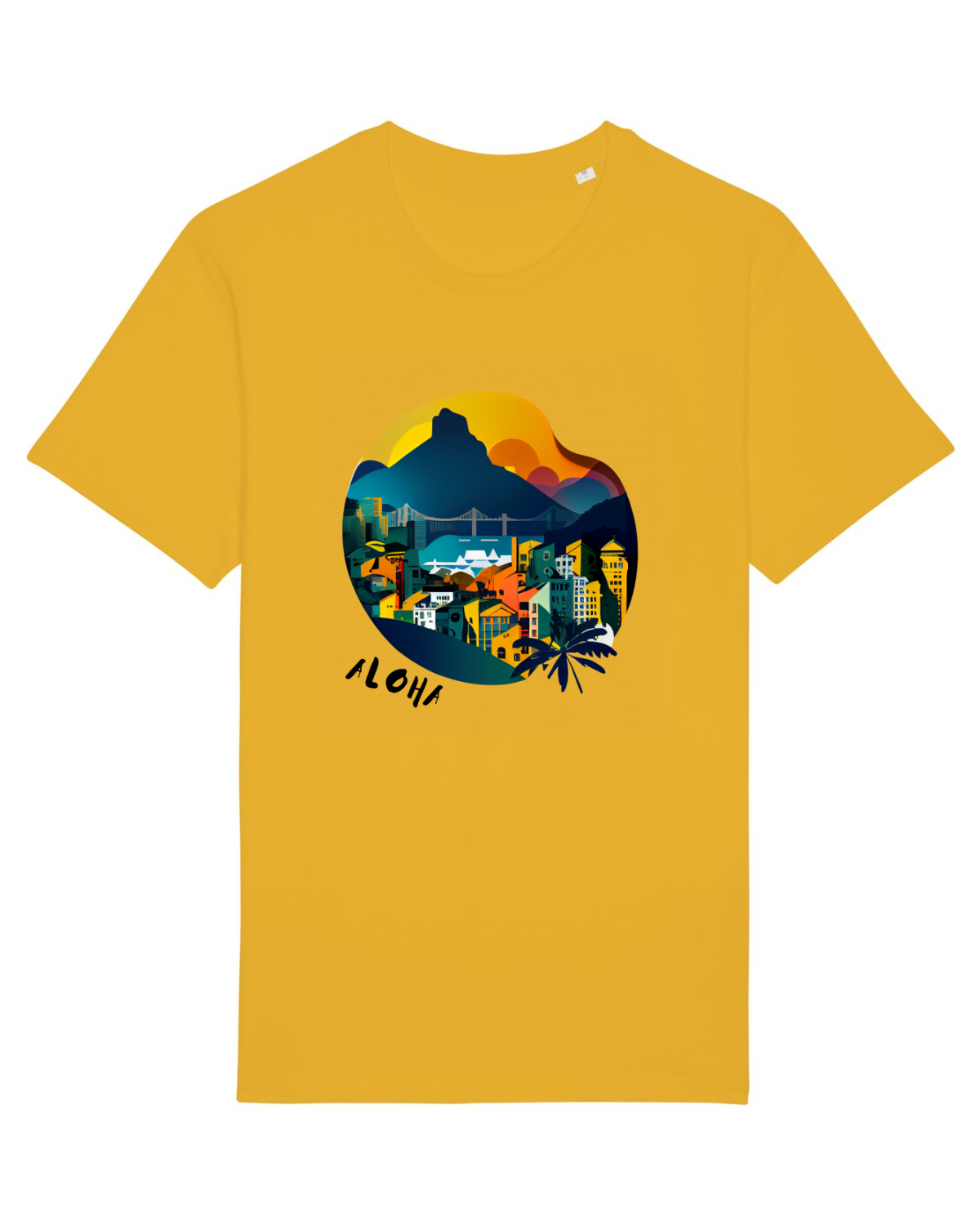 Tricou mânecă scurtă Unisex Rocker Spectra Yellow