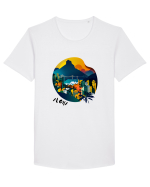 ALOHA - V1 Tricou mânecă scurtă guler larg Bărbat Skater