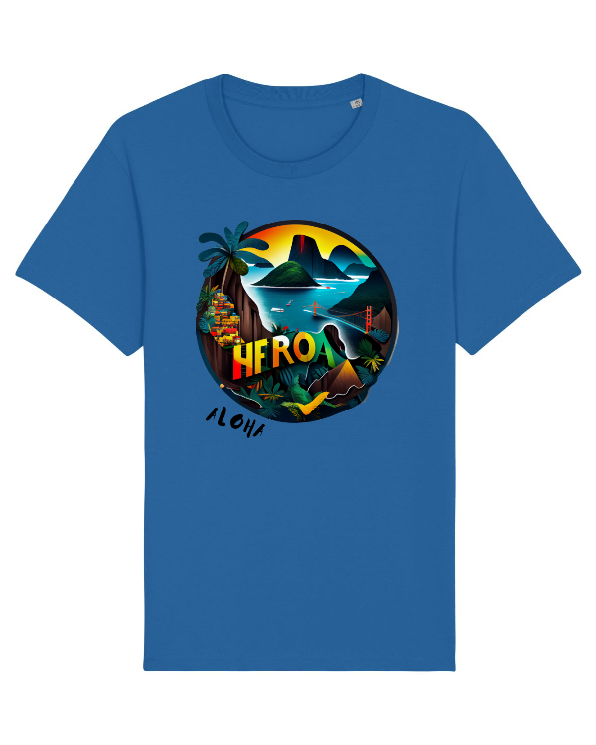 Tricou mânecă scurtă Unisex Rocker Royal Blue