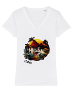 ALOHA - V3 Tricou mânecă scurtă guler V Damă Evoker