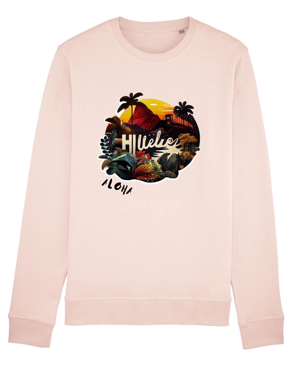 Bluză mânecă lungă Unisex Rise Candy Pink