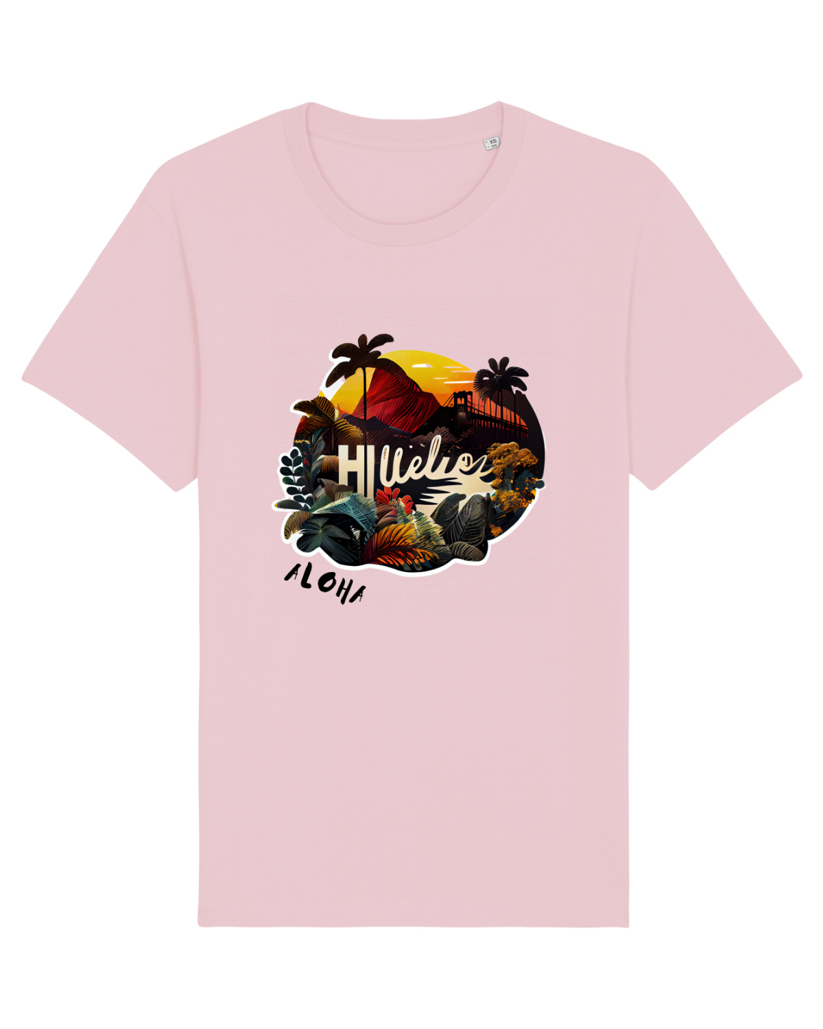 Tricou mânecă scurtă Unisex Rocker Cotton Pink