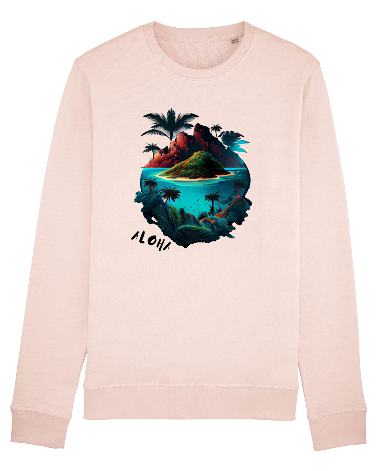 Bluză mânecă lungă Unisex Rise Candy Pink