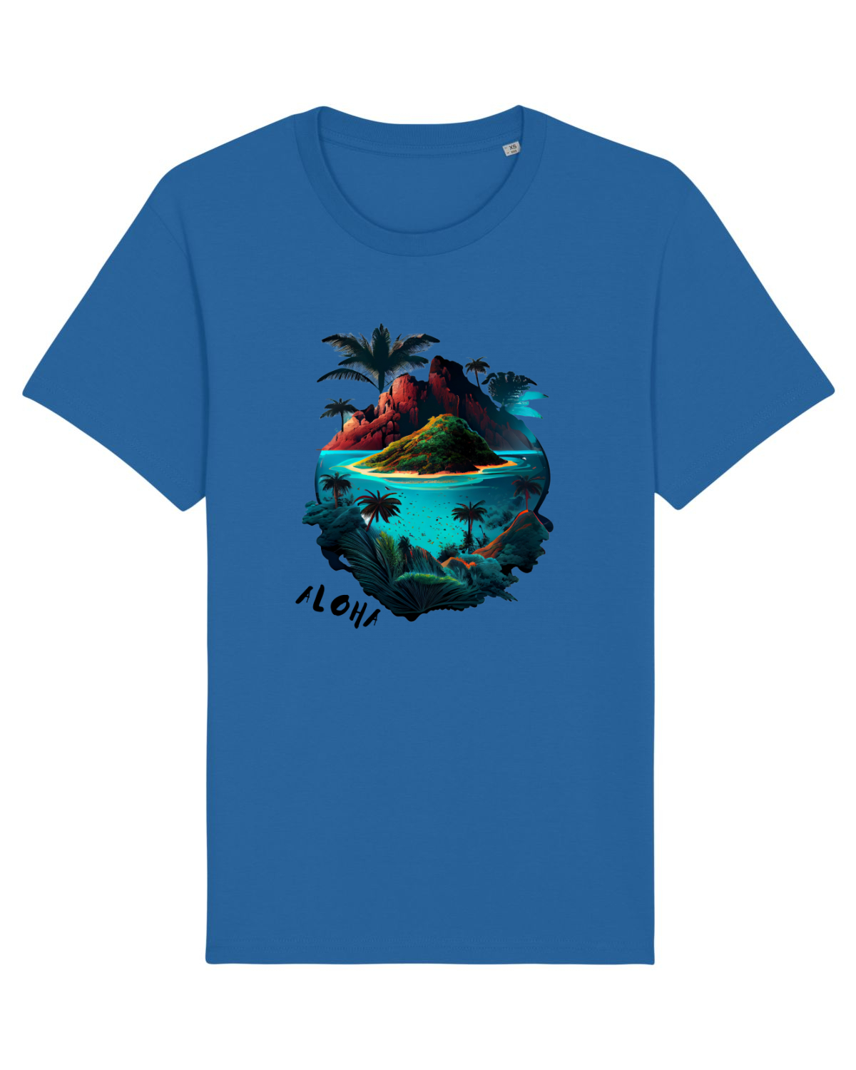 Tricou mânecă scurtă Unisex Rocker Royal Blue