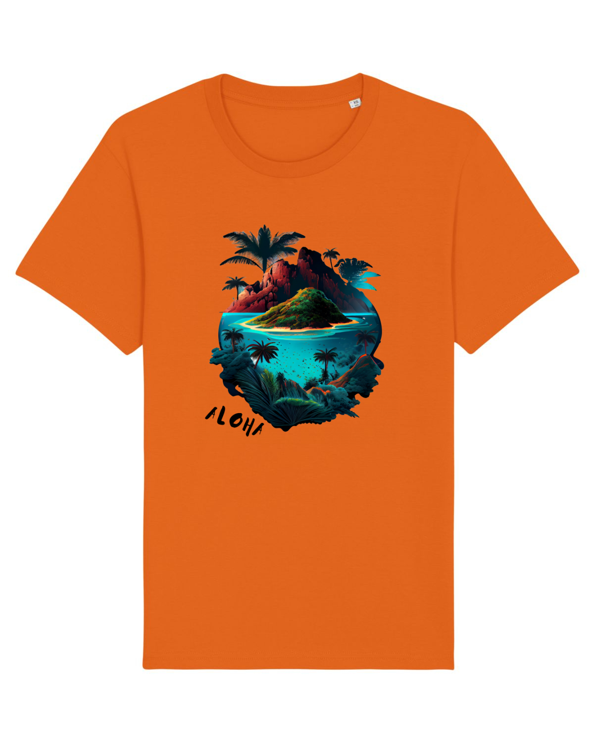 Tricou mânecă scurtă Unisex Rocker Bright Orange