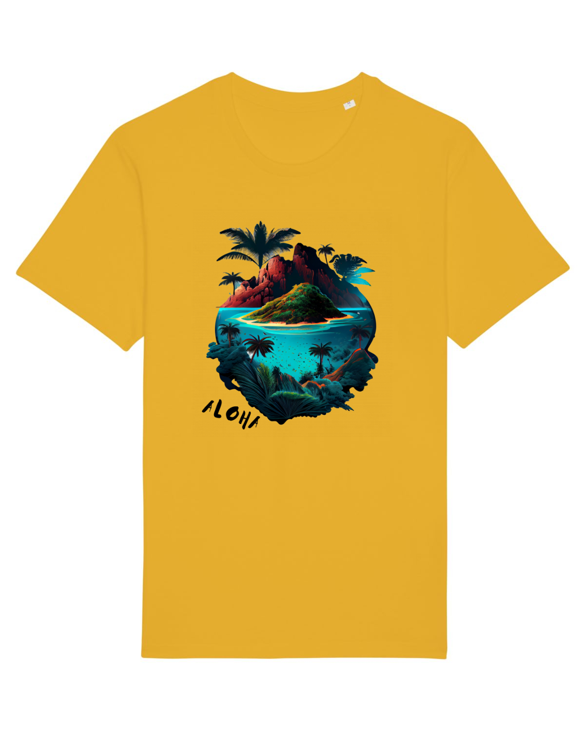 Tricou mânecă scurtă Unisex Rocker Spectra Yellow