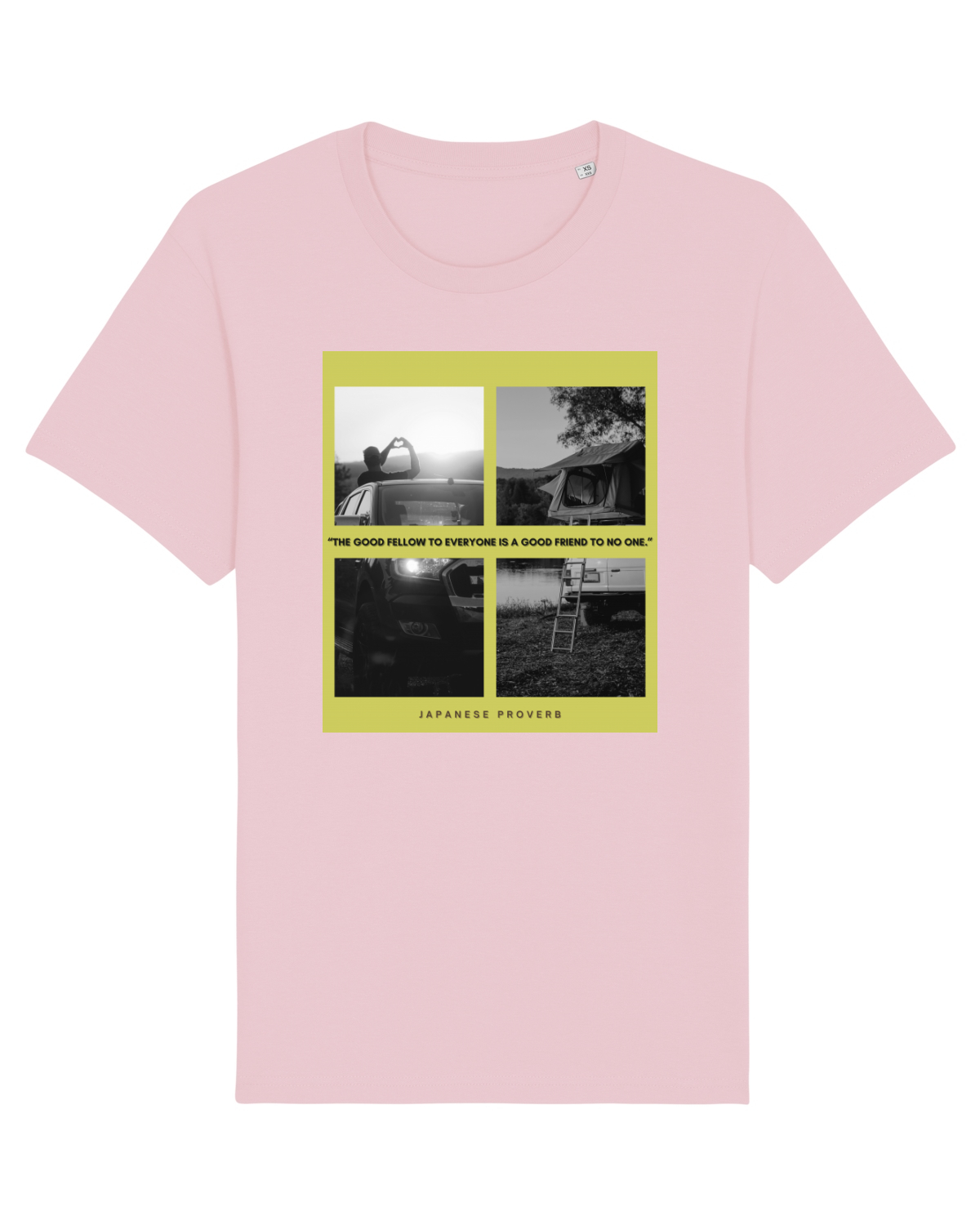 Tricou mânecă scurtă Unisex Rocker Cotton Pink
