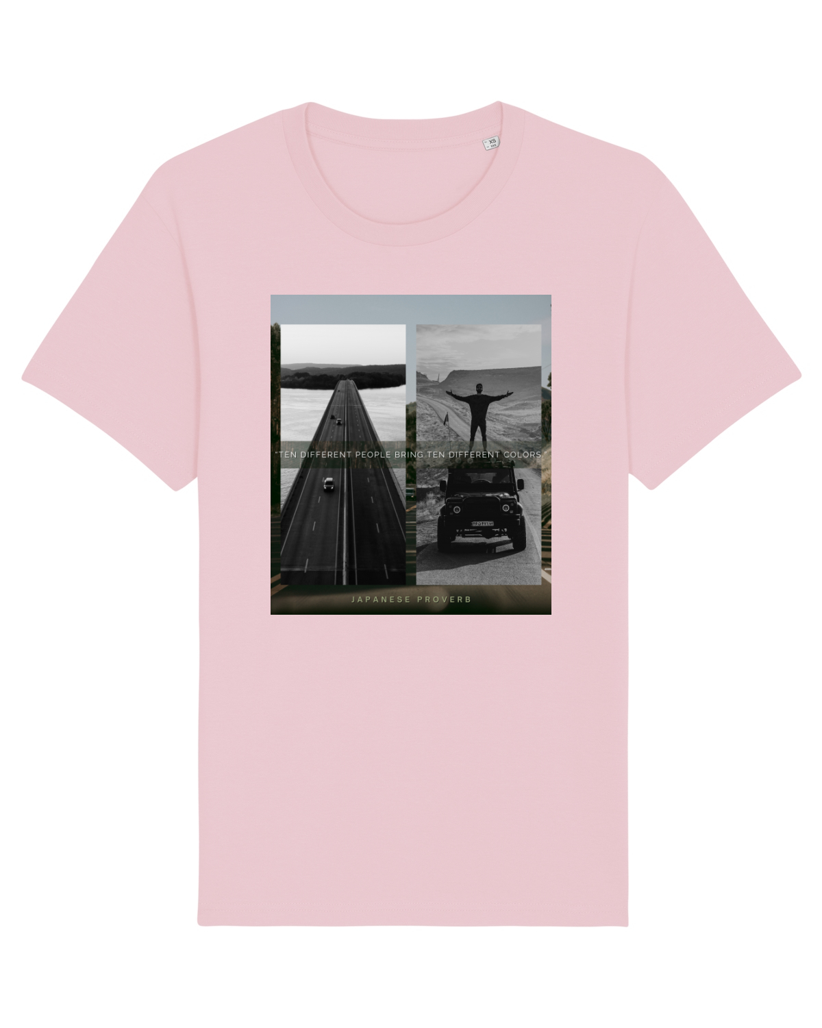 Tricou mânecă scurtă Unisex Rocker Cotton Pink
