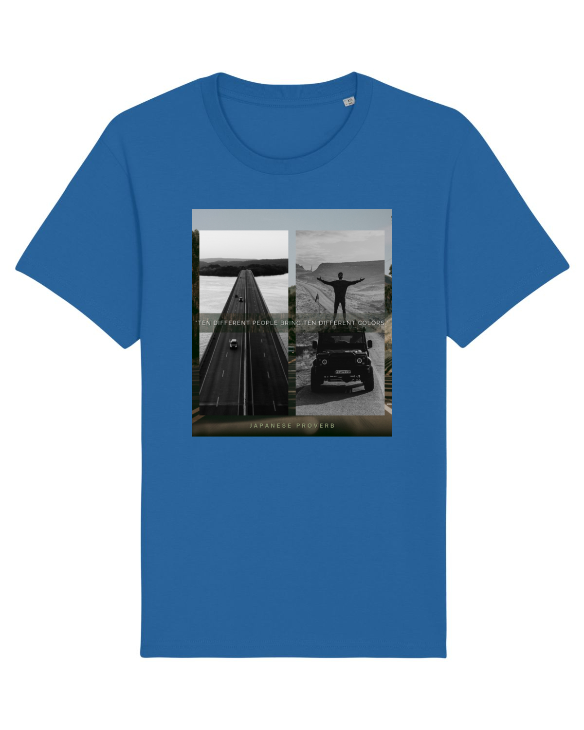 Tricou mânecă scurtă Unisex Rocker Royal Blue