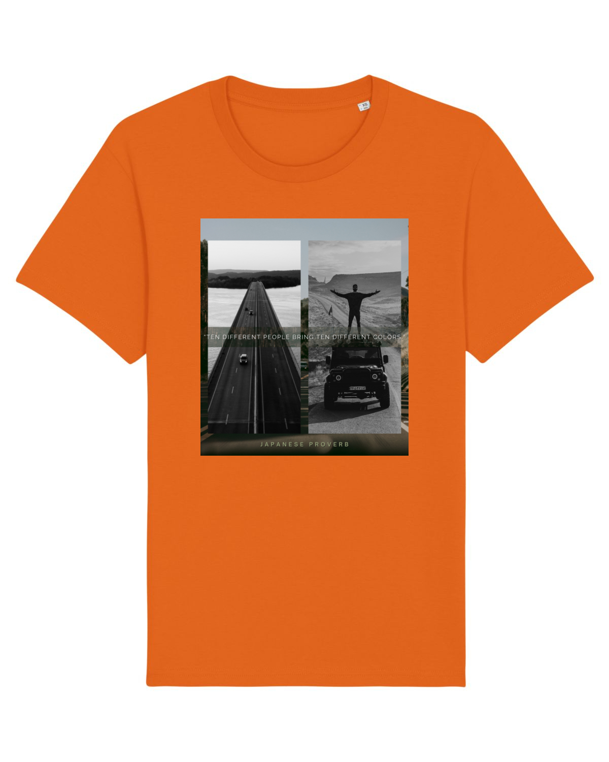 Tricou mânecă scurtă Unisex Rocker Bright Orange