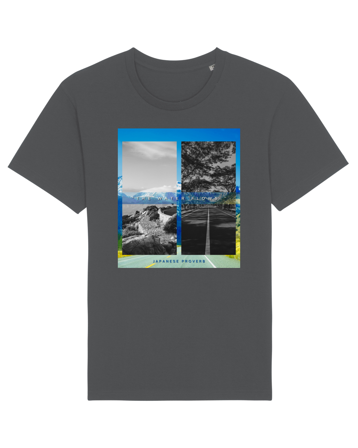 Tricou mânecă scurtă Unisex Rocker Anthracite