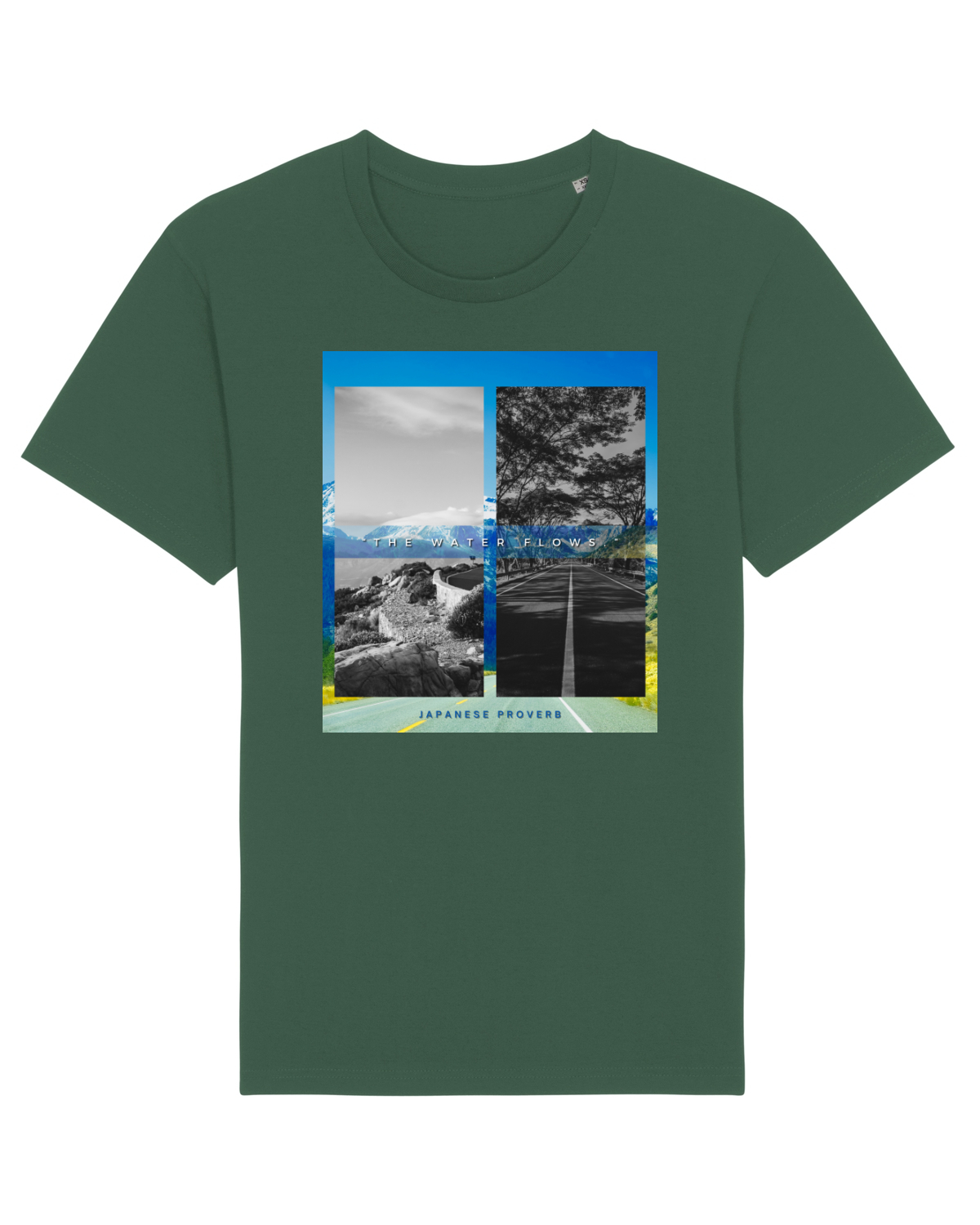 Tricou mânecă scurtă Unisex Rocker Bottle Green