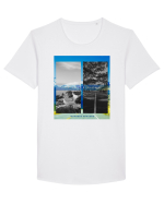 The Water Flows Tricou mânecă scurtă guler larg Bărbat Skater