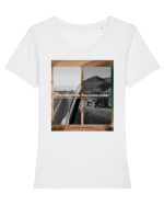 If Love Goes Too Far It Turns Into Cruelty Tricou mânecă scurtă guler larg fitted Damă Expresser