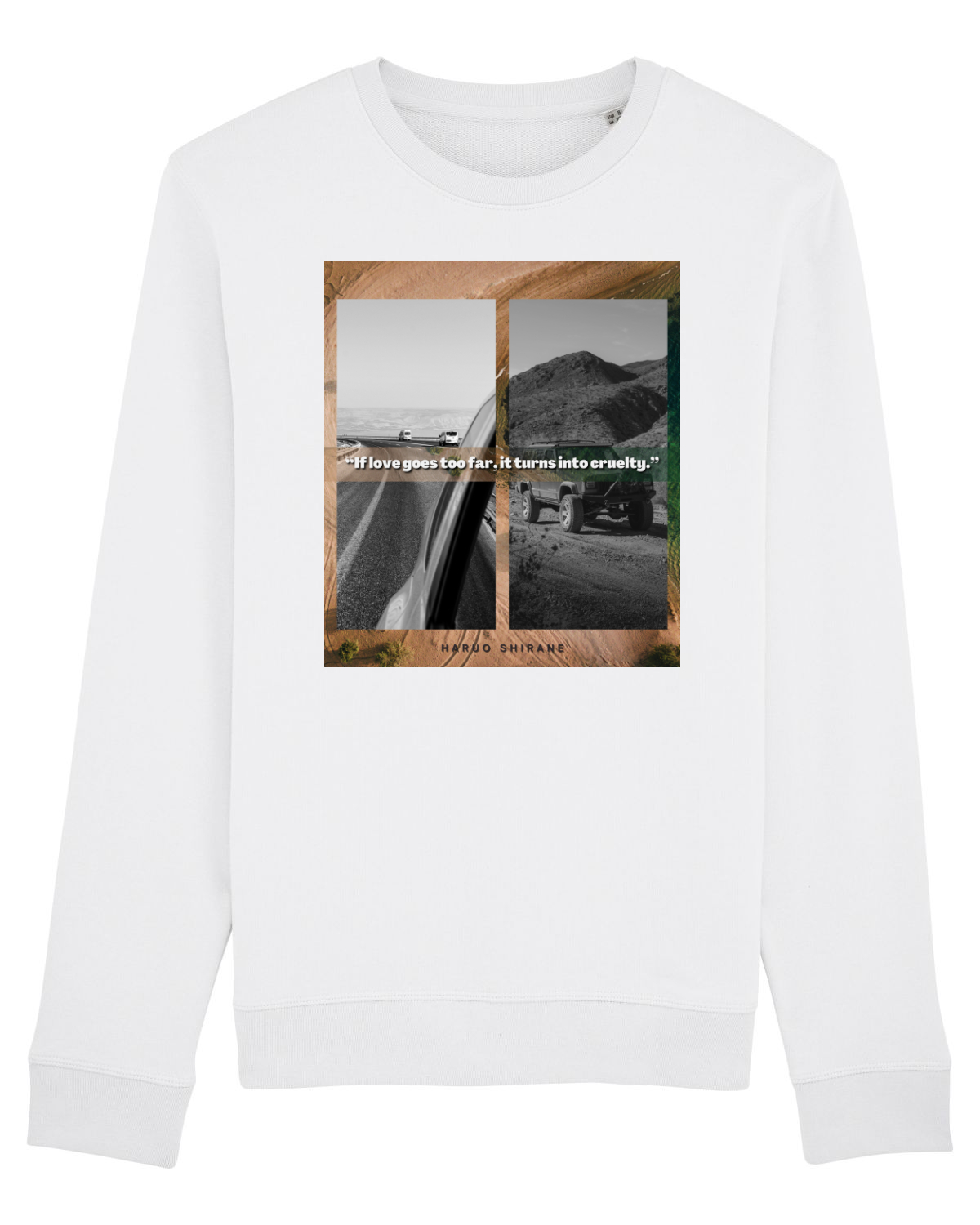 Bluză mânecă lungă Unisex Rise White