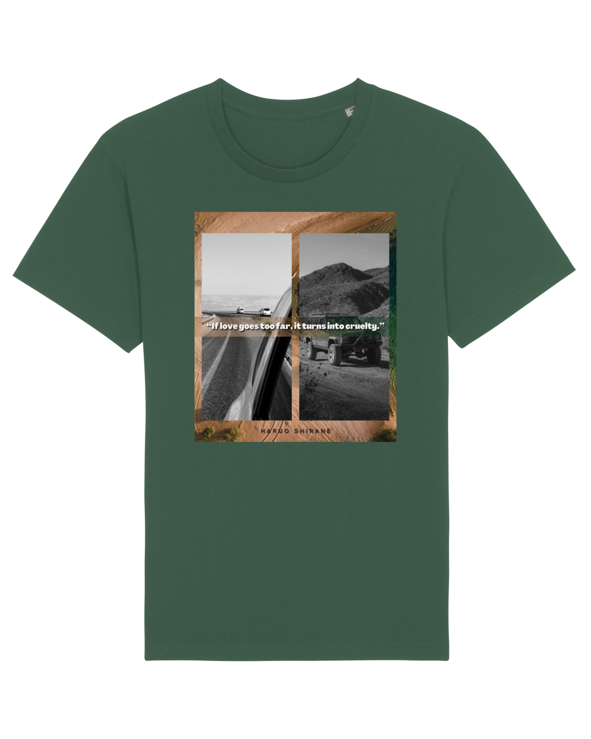 Tricou mânecă scurtă Unisex Rocker Bottle Green