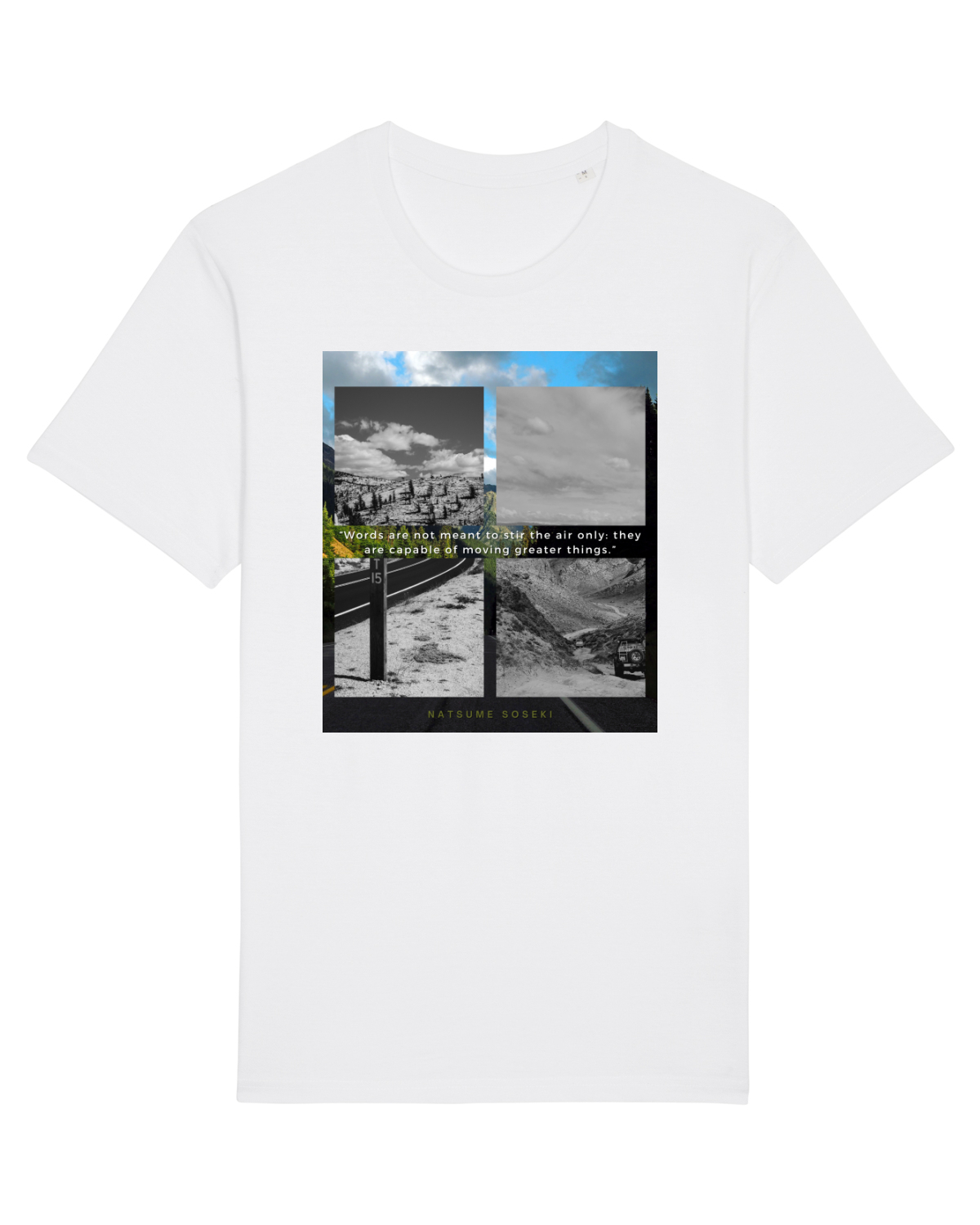 Tricou mânecă scurtă Unisex Rocker White
