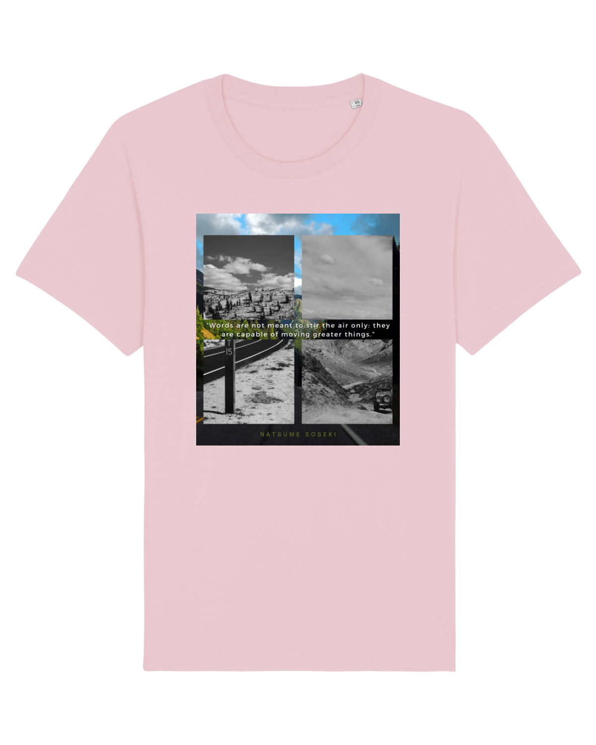 Tricou mânecă scurtă Unisex Rocker Cotton Pink