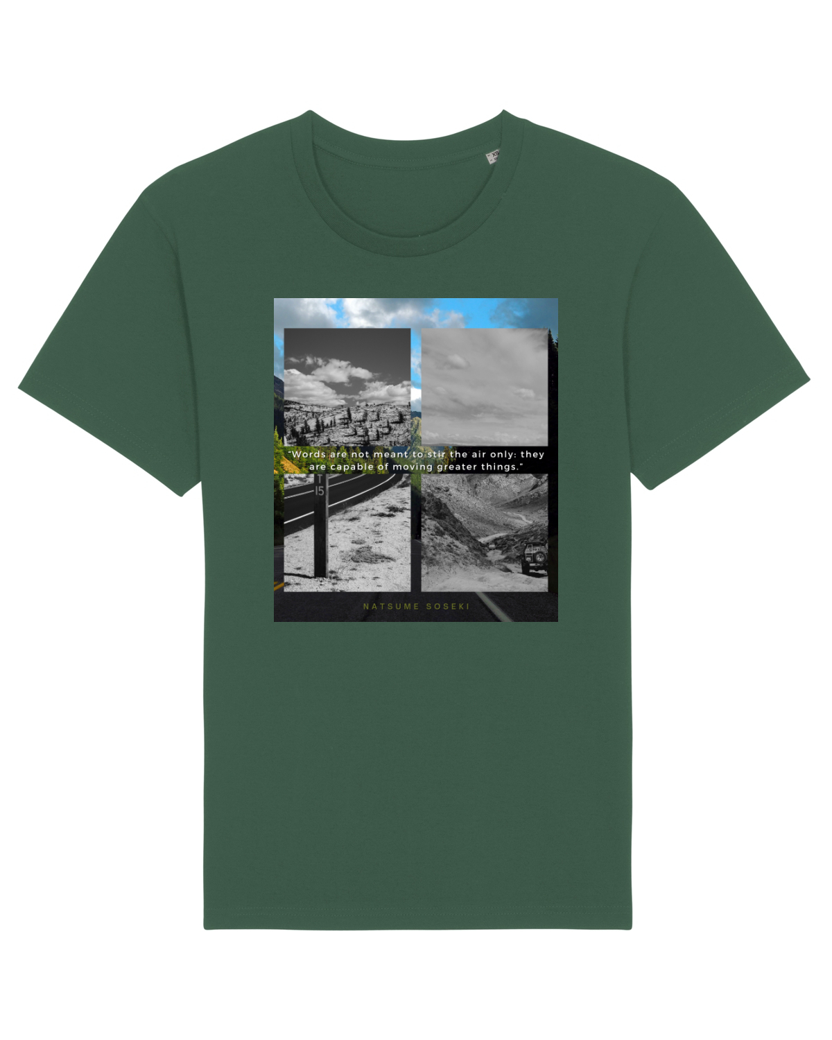 Tricou mânecă scurtă Unisex Rocker Bottle Green