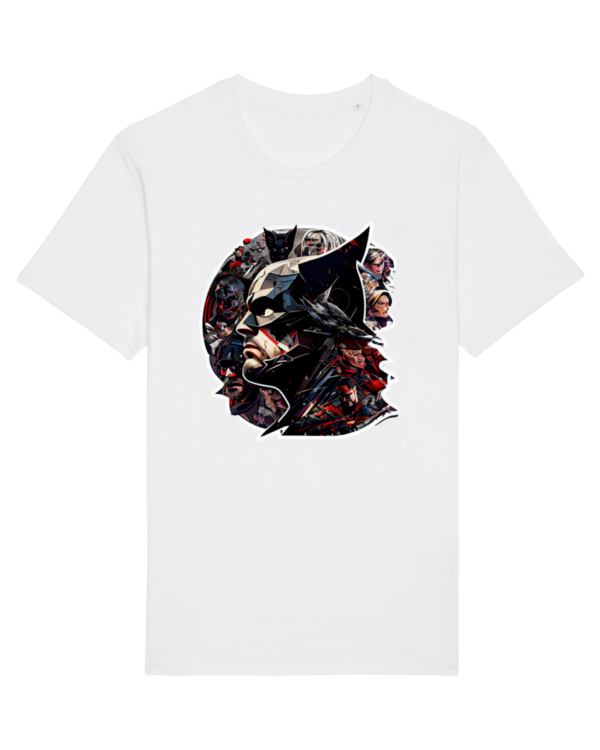 Tricou mânecă scurtă Unisex Rocker White