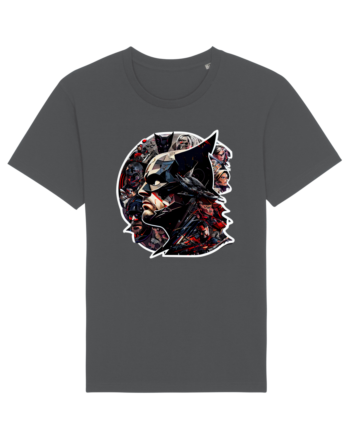 Tricou mânecă scurtă Unisex Rocker Anthracite