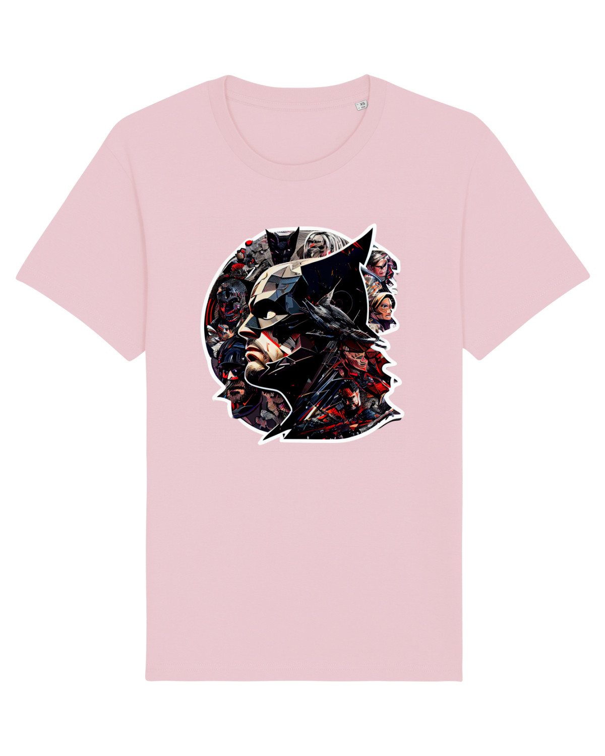 Tricou mânecă scurtă Unisex Rocker Cotton Pink